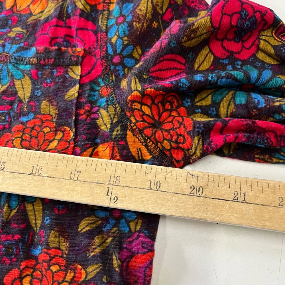 Natural Life Women’s Tunic Style Flower Design Button Dress Small Boho - Picture 4 of 4